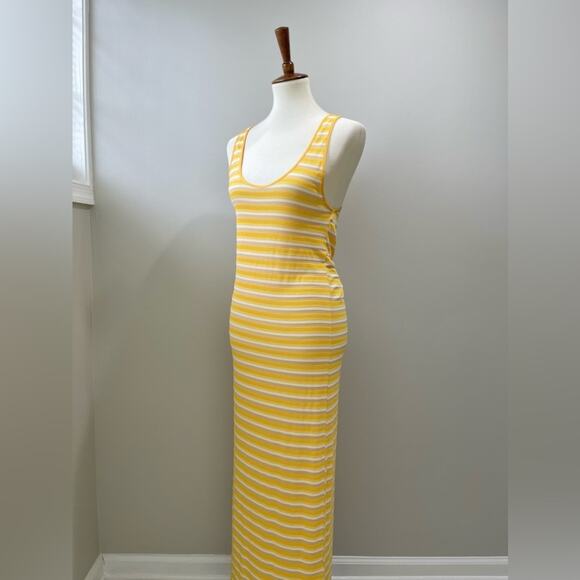 ZARA Striped Ribbed Maxi Tank Dress Women’s Size Small - Picture 4 of 8